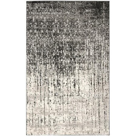 Safavieh Retro Power Loomed Large Rectangle Rug- Black - Light Grey- 10 X 14 Ft. RET2770-9079-10